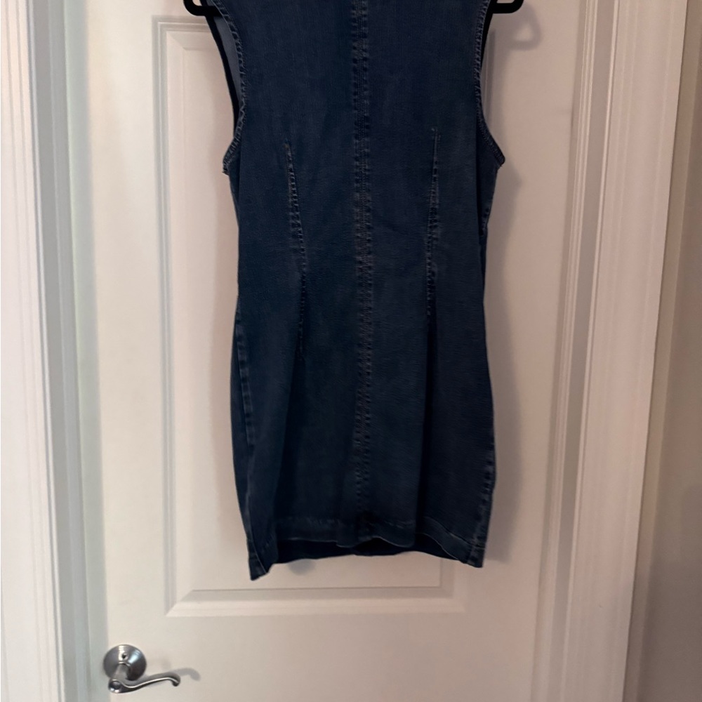 Reformation Blue Denim Midi Dress